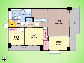 apartment 東京都町田市森野１丁目31-10　渋谷グリーンテラスⅡ1F