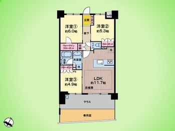 apartment 東京都町田市森野１丁目31-10　渋谷グリーンテラスⅡ1F
