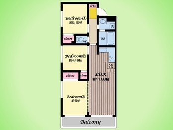 apartment 東京都町田市森野１丁目31-10　渋谷グリーンテラスⅡ1F