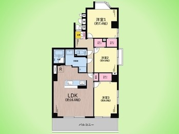 apartment 東京都町田市森野１丁目31-10　渋谷グリーンテラスⅡ1F