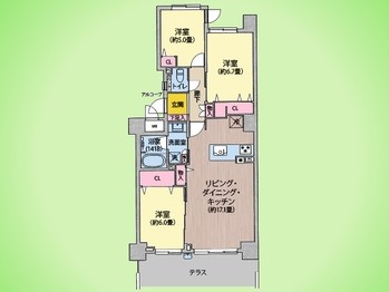 apartment 東京都町田市森野１丁目31-10　渋谷グリーンテラスⅡ1F