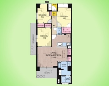 apartment 東京都町田市森野１丁目31-10　渋谷グリーンテラスⅡ1F