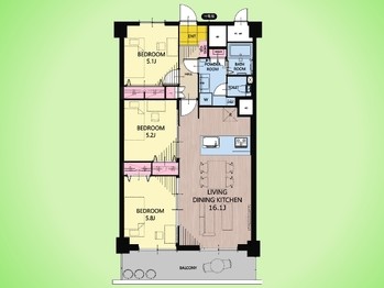 apartment 東京都町田市森野１丁目31-10　渋谷グリーンテラスⅡ1F