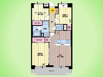 apartment 東京都町田市森野１丁目31-10　渋谷グリーンテラスⅡ1F