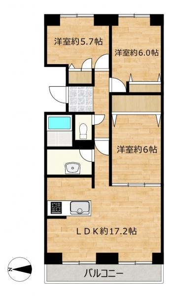 apartment 北海道札幌市白石区北郷一条１丁目5番13号