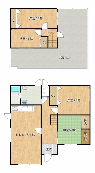 detached 北海道札幌市白石区北郷一条１丁目5番13号
