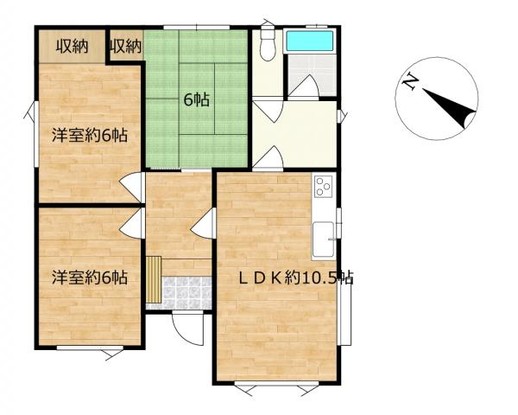 detached 北海道函館市美原５丁目18-19　ブレッシングハウス1階