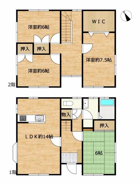 detached 青森県八戸市城下１丁目14-4　地代所ビル　1-C号室