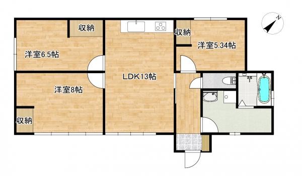 detached 青森県八戸市城下１丁目14-4　地代所ビル　1-C号室