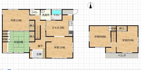 detached 岩手県盛岡市三本柳１０地割56-7　第三ミネルバビル　1階B号室