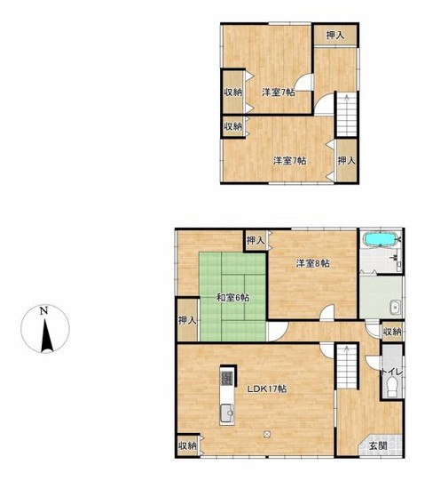 detached 山形県山形市鉄砲町３丁目3-11　フェアリーテール　2-E