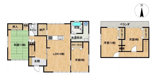 detached 山形県山形市鉄砲町３丁目3-11　フェアリーテール　2-E
