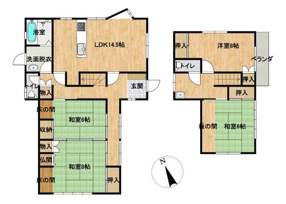 detached 山形県山形市鉄砲町３丁目3-11　フェアリーテール　2-E
