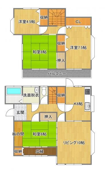 detached 福島県福島市野田町７丁目１２－３８野田プラザ２号室
