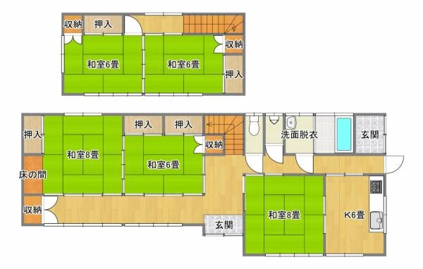 detached 福島県いわき市平字作町一丁目8番地の1　作町1丁目　ニュー大室屋ビル　２階