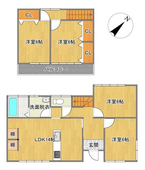 detached 福島県いわき市平字作町一丁目8番地の1　作町1丁目　ニュー大室屋ビル　２階