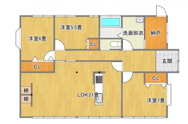detached 福島県いわき市平字作町一丁目8番地の1　作町1丁目　ニュー大室屋ビル　２階
