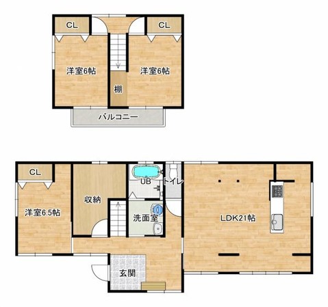 detached 福島県会津若松市町北町大字上荒久田字崖下77-2