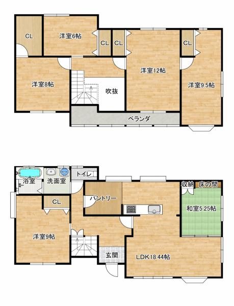 detached 福島県会津若松市町北町大字上荒久田字崖下77-2