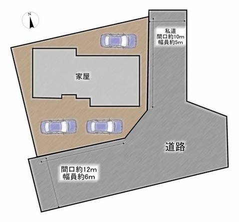 detached 福島県会津若松市町北町大字上荒久田字崖下77-2