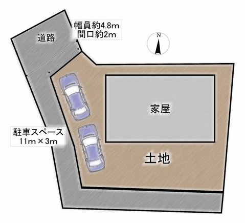 detached 福島県会津若松市町北町大字上荒久田字崖下77-2