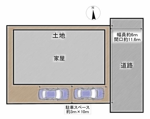 detached 福島県会津若松市町北町大字上荒久田字崖下77-2