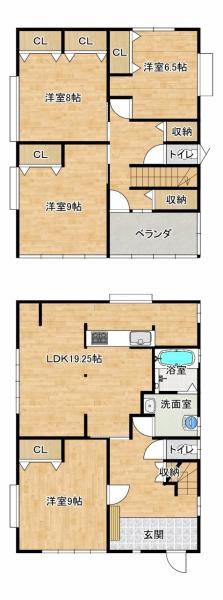 detached 福島県会津若松市町北町大字上荒久田字崖下77-2