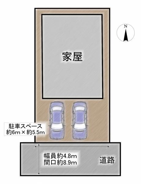 detached 福島県会津若松市町北町大字上荒久田字崖下77-2