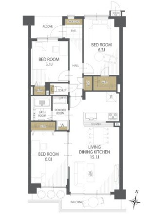 apartment 新潟県新潟市中央区小張木３丁目10-25