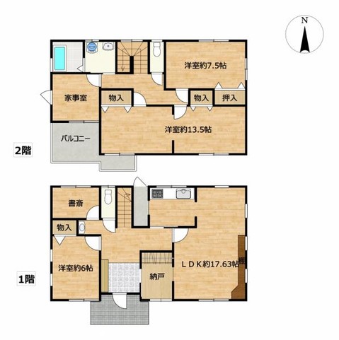 detached 静岡県磐田市小立野3番地1 遊歩道（二美ビル）1階中南