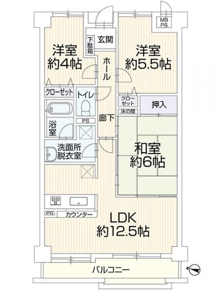 apartment 静岡県磐田市小立野3番地1 遊歩道（二美ビル）1階中南