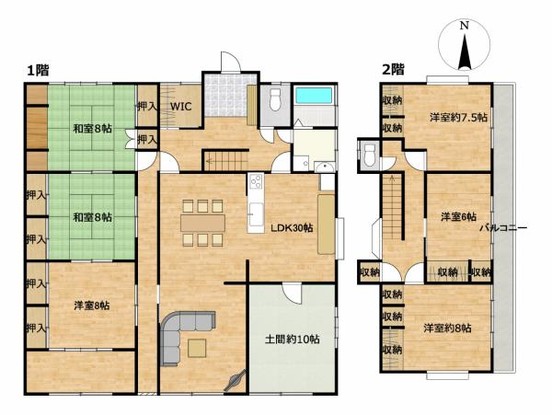 detached 静岡県磐田市小立野3番地1 遊歩道（二美ビル）1階中南
