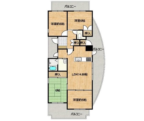 apartment 岐阜県岐阜市鏡島精華１丁目3-17岐陽第一ビル7階北