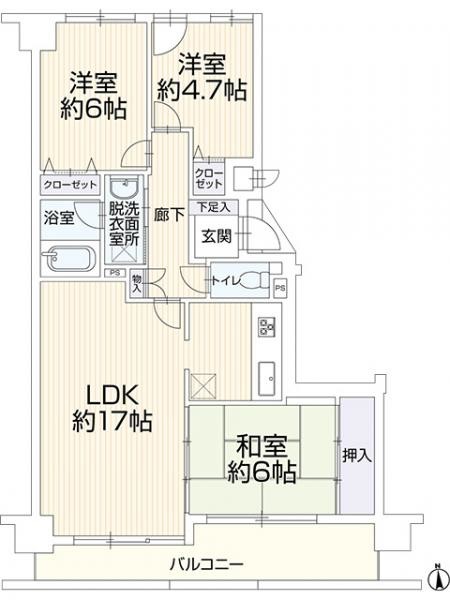 apartment 岐阜県岐阜市鏡島精華１丁目3-17岐陽第一ビル7階北