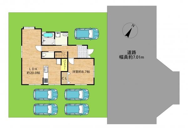 detached 滋賀県草津市野路東５丁目25-23　マリーベルハイツE棟101