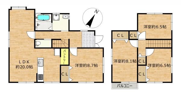 detached 滋賀県草津市野路東５丁目25-23　マリーベルハイツE棟101