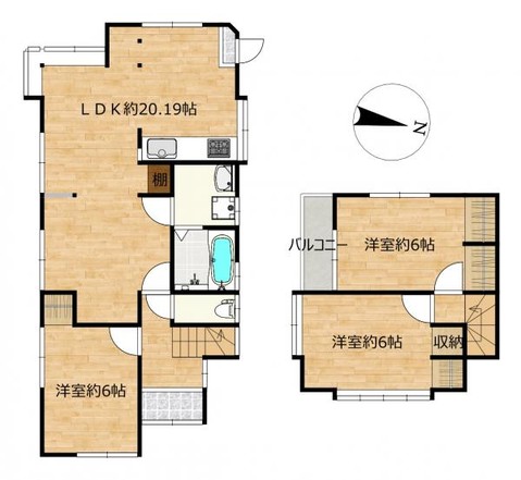 detached 滋賀県草津市野路東５丁目25-23　マリーベルハイツE棟101