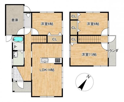 detached 滋賀県草津市野路東５丁目25-23　マリーベルハイツE棟101