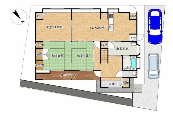 detached 滋賀県草津市野路東５丁目25-23　マリーベルハイツE棟101