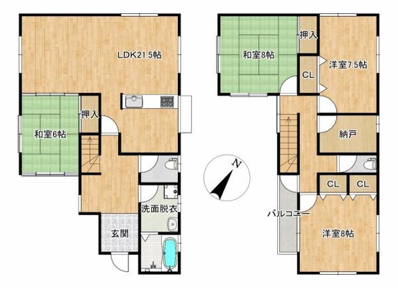 detached 滋賀県草津市野路東５丁目25-23　マリーベルハイツE棟101