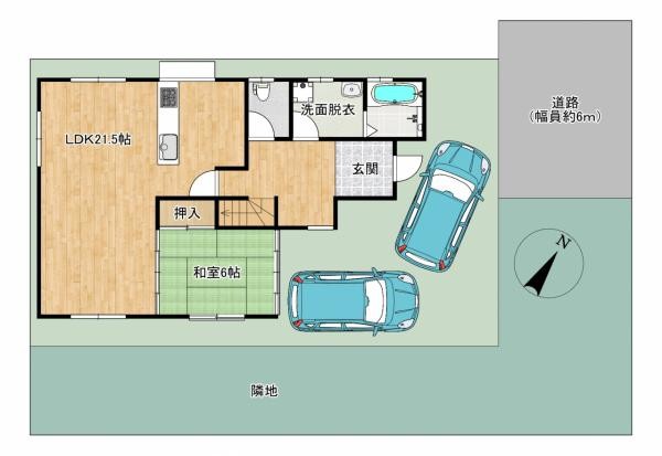 detached 滋賀県草津市野路東５丁目25-23　マリーベルハイツE棟101
