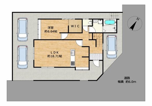 detached 滋賀県草津市野路東５丁目25-23　マリーベルハイツE棟101