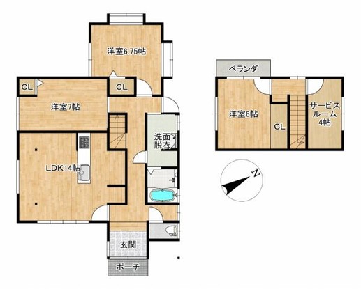 detached 滋賀県草津市野路東５丁目25-23　マリーベルハイツE棟101