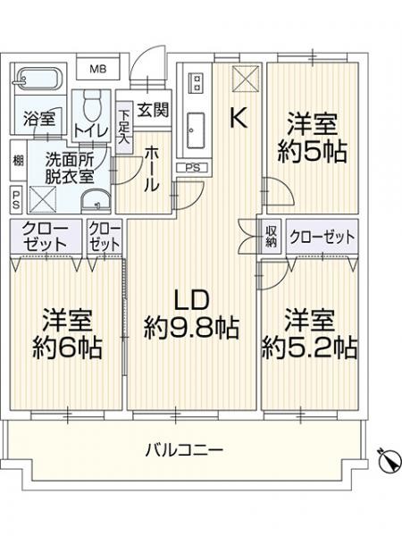 apartment 広島県広島市安佐南区東野１丁目18-21　アクレイム東野101