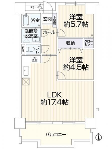 apartment 広島県福山市南蔵王町２丁目4-18フローレンス南蔵王　1階北