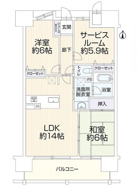 apartment 広島県福山市南蔵王町２丁目4-18フローレンス南蔵王　1階北
