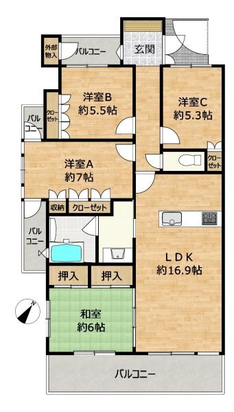 apartment 島根県出雲市大津新崎町１丁目24-1
