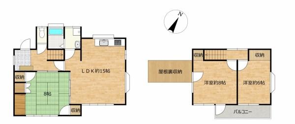 detached 福岡県筑後市大字上北島
地図を見る