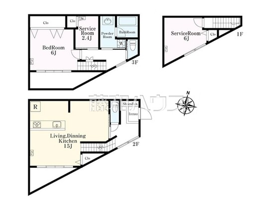 detached 東京都調布市国領町１丁目-22-13ムサシヤビル1F