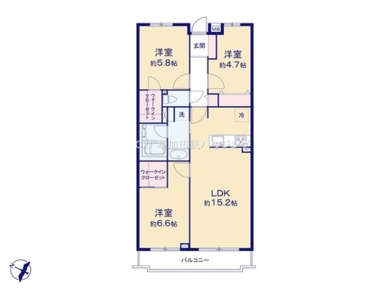 apartment 埼玉県草加市中央２丁目15-8　null